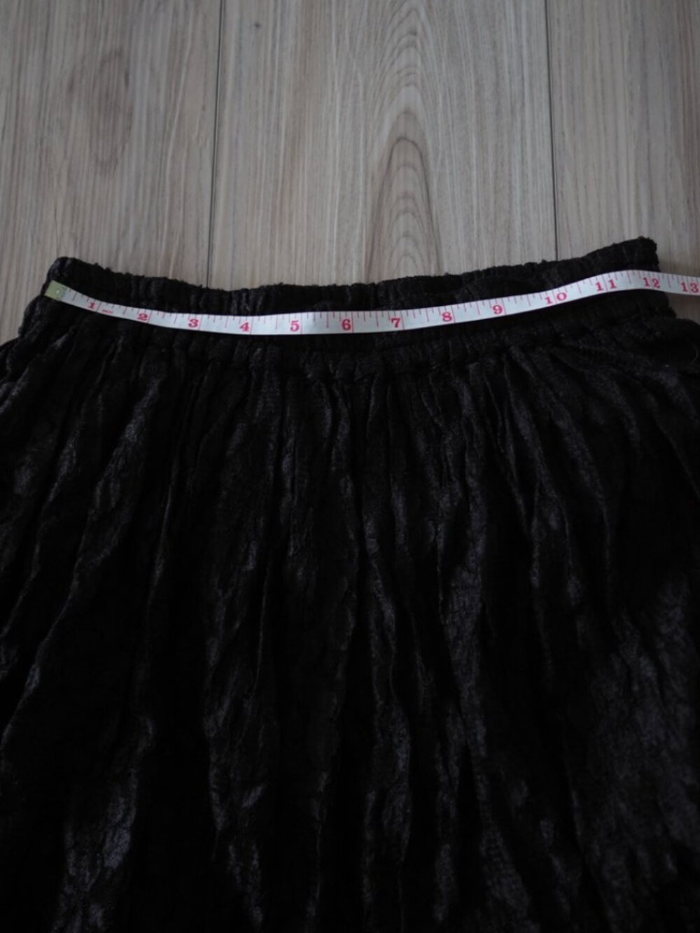 HolyClothing Black Lace Maxi Skirt S/M Goth Boho Fairycore Rayon Renaissance - Picture 6 of 10